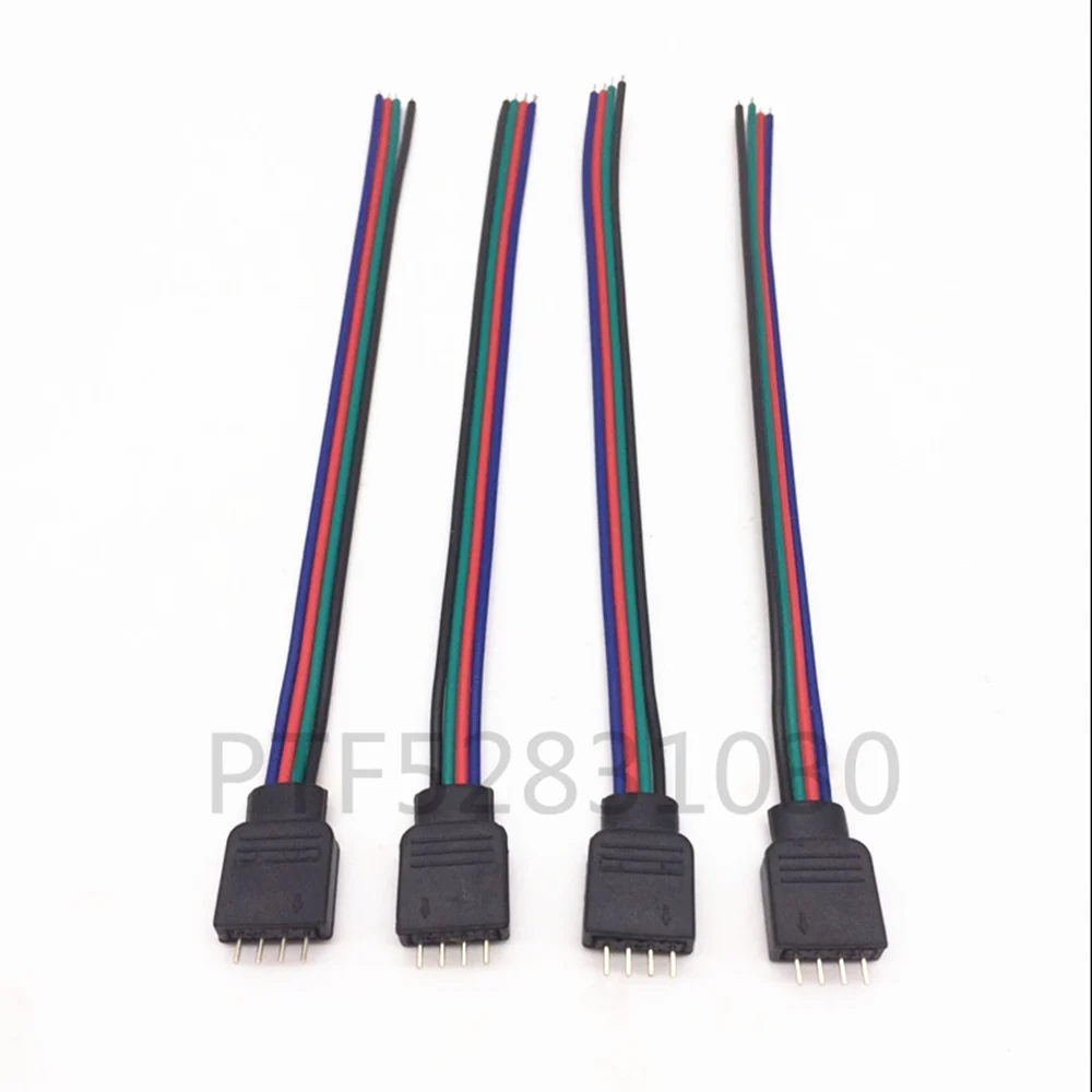 10pcs/Lot 10cm RGB 4 pins Male Connector Wire Cable For 5050 3528 RGB Led strip, Male Type 4 Pin Needle Connector Free Shipping
10pcs/Lot 10cm RGB 4 pins Male Connector Wire Cable For 5050 3528 RGB Led strip, Male Type 4 Pin Needle Connector Free Shipping