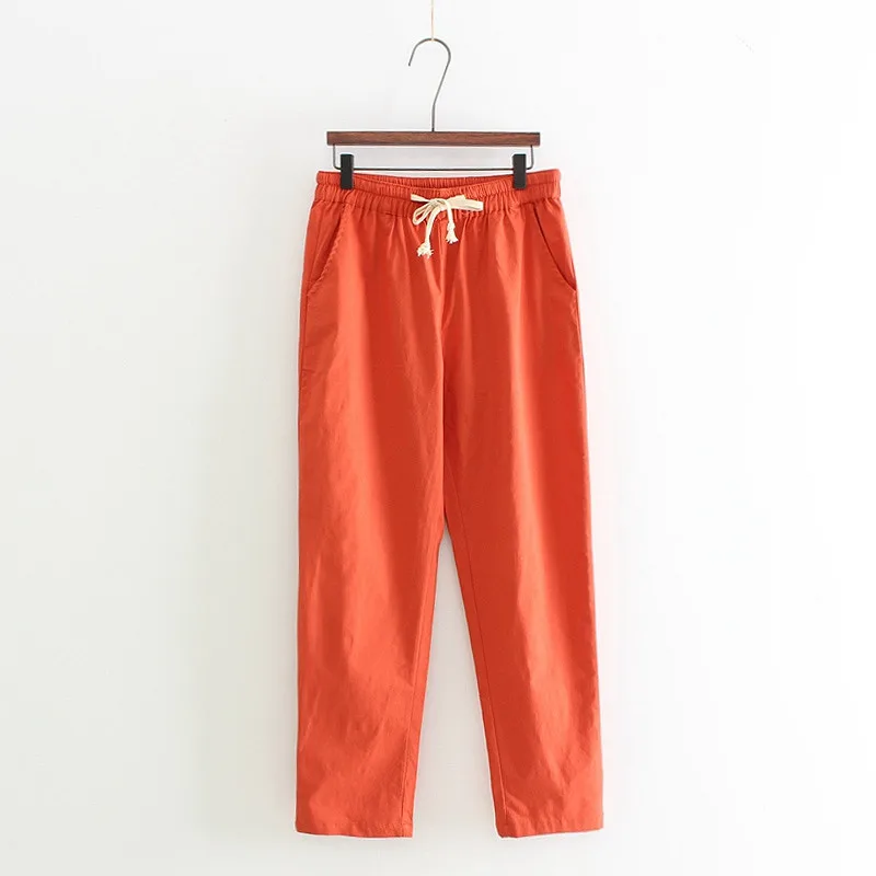 Summer Women Pants Candy Color Cotton and Linen Pants Loose Elastic Waist Pants Plus Size 4XL Women Clothing Harem Pants AA939
Summer Women Pants Candy Color Cotton and Linen Pants Loose Elastic Waist Pants Plus Size 4XL Women Clothing Harem Pants AA939