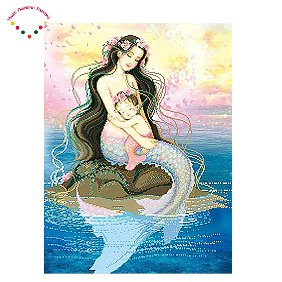 5d diamond painting Mermaid and baby canvas diamond cross stitchsets crystal needlework Beautiful mermaid 5d diamond embroidery
5d diamond painting Mermaid and baby canvas diamond cross stitchsets crystal needlework Beautiful mermaid 5d diamond embroidery