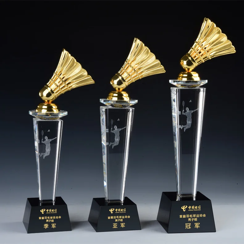 High-end Badminton Match Crystal Trophy Badminton Sports Competition Award Cup Trofeos Sports Cups Souvenir,Free shipping!
High-end Badminton Match Crystal Trophy Badminton Sports Competition Award Cup Trofeos Sports Cups Souvenir,Free shipping!