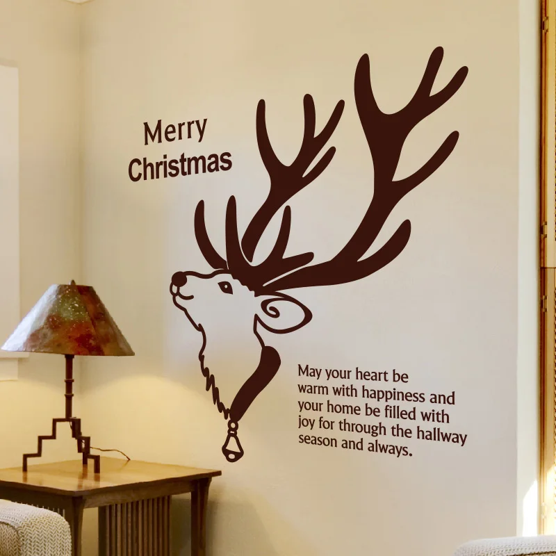 Christmas Wall Decal Quote Merry Christmas Deer Animal Mural Wall Sticker Room Wall Glass Door Decor Shop Window Decoration 677M
Christmas Wall Decal Quote Merry Christmas Deer Animal Mural Wall Sticker Room Wall Glass Door Decor Shop Window Decoration 677M
