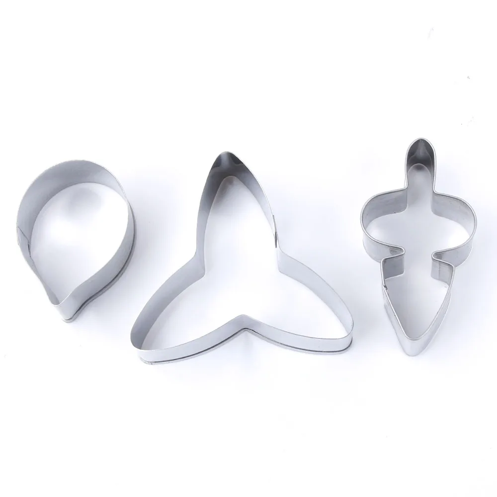 3pcs/set Stainless Steel Butterfly Orchid Petal Cookie Cutter Biscuit Fondant Cake Decorating Tools Dessert Baking Mould
3pcs/set Stainless Steel Butterfly Orchid Petal Cookie Cutter Biscuit Fondant Cake Decorating Tools Dessert Baking Mould