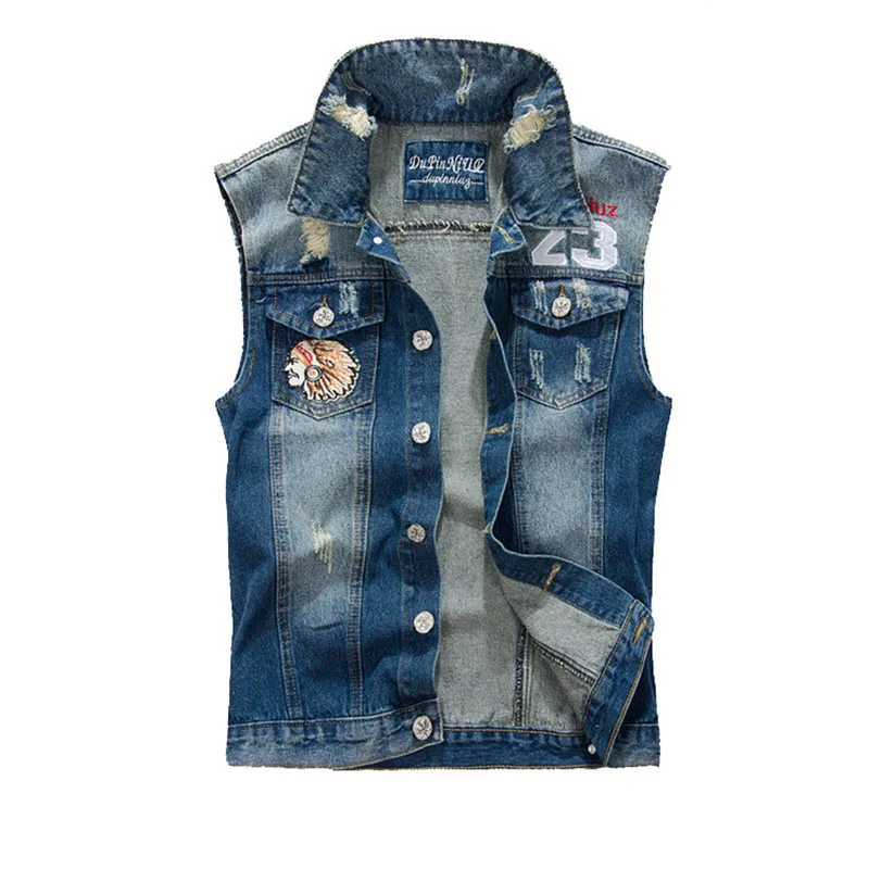 Brand New Denim Vest Sleeveless Jacket Coat 4XL Men Women Streetwear Vintage Retro Hole Washed Fit Slim Casual Vest AF3870
Brand New Denim Vest Sleeveless Jacket Coat 4XL Men Women Streetwear Vintage Retro Hole Washed Fit Slim Casual Vest AF3870