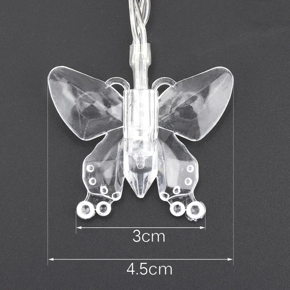 10pcs Butterfly LED String Light For Garden Party Christmas Garland Wedding Fairy Lights Patio Decoration Lighting JQ
10pcs Butterfly LED String Light For Garden Party Christmas Garland Wedding Fairy Lights Patio Decoration Lighting JQ