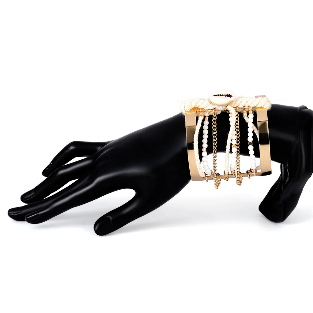 2019 New Shell Bracelet Handmade Punk Multilayer Bracelet for Women Summer Beads Beach Bracelets Trending Women Jewelry Wholesal
2019 New Shell Bracelet Handmade Punk Multilayer Bracelet for Women Summer Beads Beach Bracelets Trending Women Jewelry Wholesal
