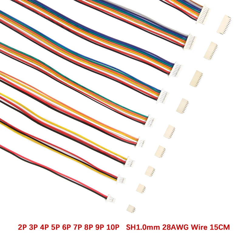 10 sets 150MM SH-1.0 DIY Wire Cable Connector 2PIN /3/4/5/6/7/8/9/10Pin Electronic Line Connect Terminal Plug 28AWG
10 sets 150MM SH-1.0 DIY Wire Cable Connector 2PIN /3/4/5/6/7/8/9/10Pin Electronic Line Connect Terminal Plug 28AWG