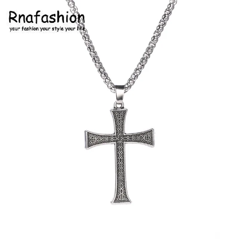 Новинка 2018 ожерелье с крестиком посеребренное для женщин и мужчин ювелирные