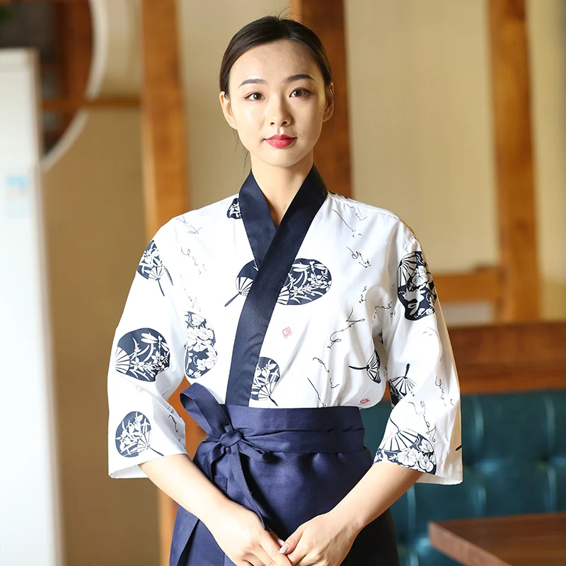 New Unisex Japanese Korea Style Chef Uniform Kimono Sushi Cook Shirt Medium Sleeve Restaurant Kitchen Waiter Work Uniforms
New Unisex Japanese Korea Style Chef Uniform Kimono Sushi Cook Shirt Medium Sleeve Restaurant Kitchen Waiter Work Uniforms