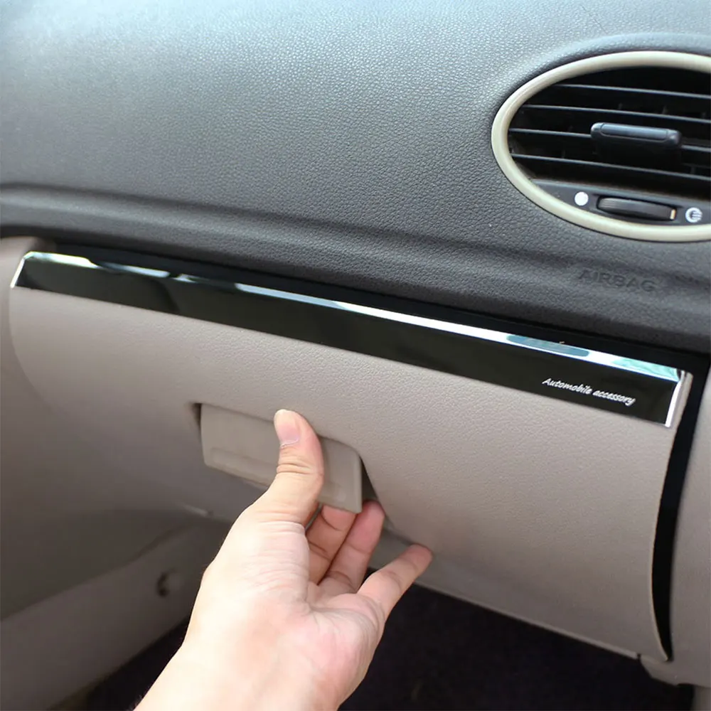 1Piece Stainless Steel Car Glove Box Copilot Storage Sequins Sticker Trim Fit for Ford Focus 2 MK2 2005 - 2011 LHD Accessories
1Piece Stainless Steel Car Glove Box Copilot Storage Sequins Sticker Trim Fit for Ford Focus 2 MK2 2005 - 2011 LHD Accessories