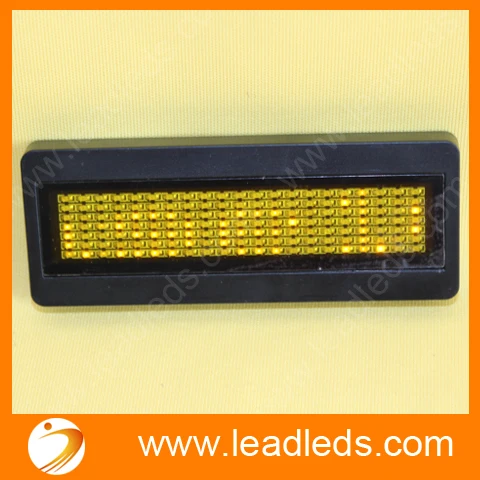 5pcs/lot Yellow LED Programmable Scrolling Name Message Badge Tag Digital Display English
5pcs/lot Yellow LED Programmable Scrolling Name Message Badge Tag Digital Display English