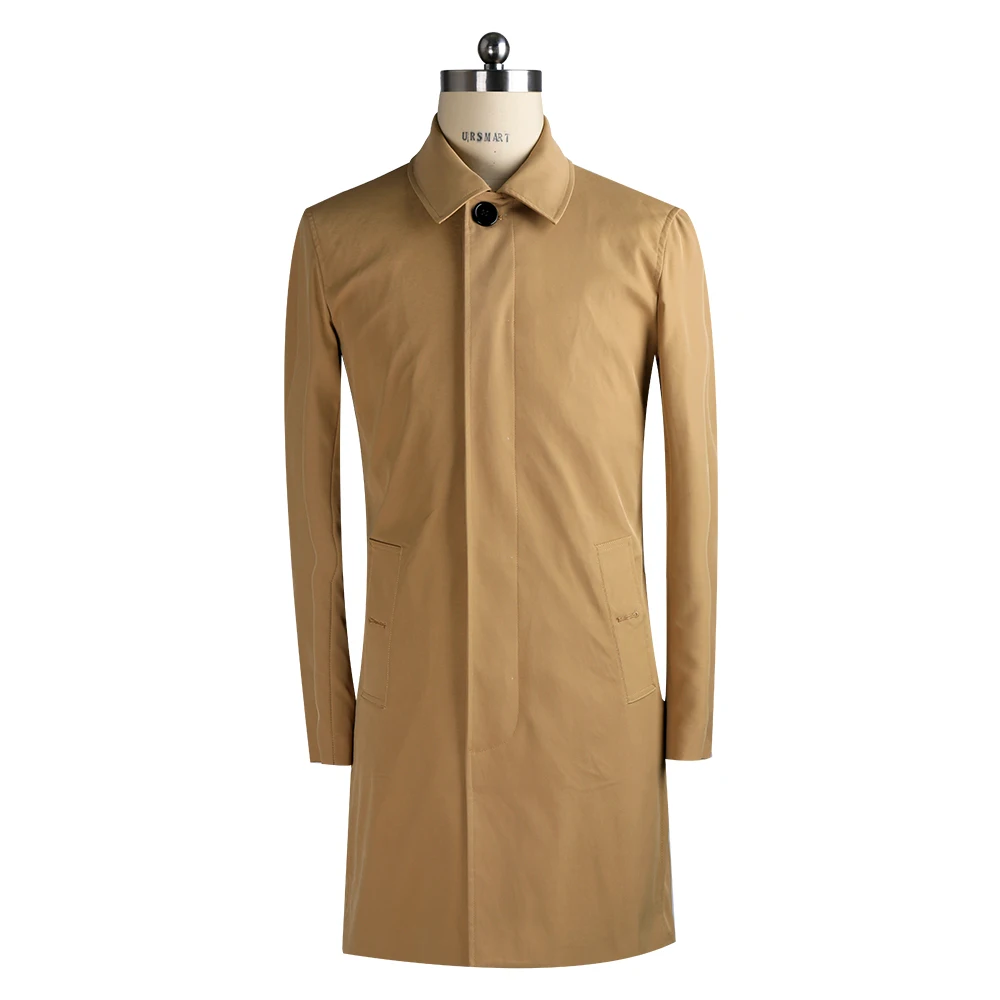 URSMART Young single-breasted men's windbreaker in the long khaki men's windbreaker fashionable slim men's windbreaker
URSMART Young single-breasted men's windbreaker in the long khaki men's windbreaker fashionable slim men's windbreaker