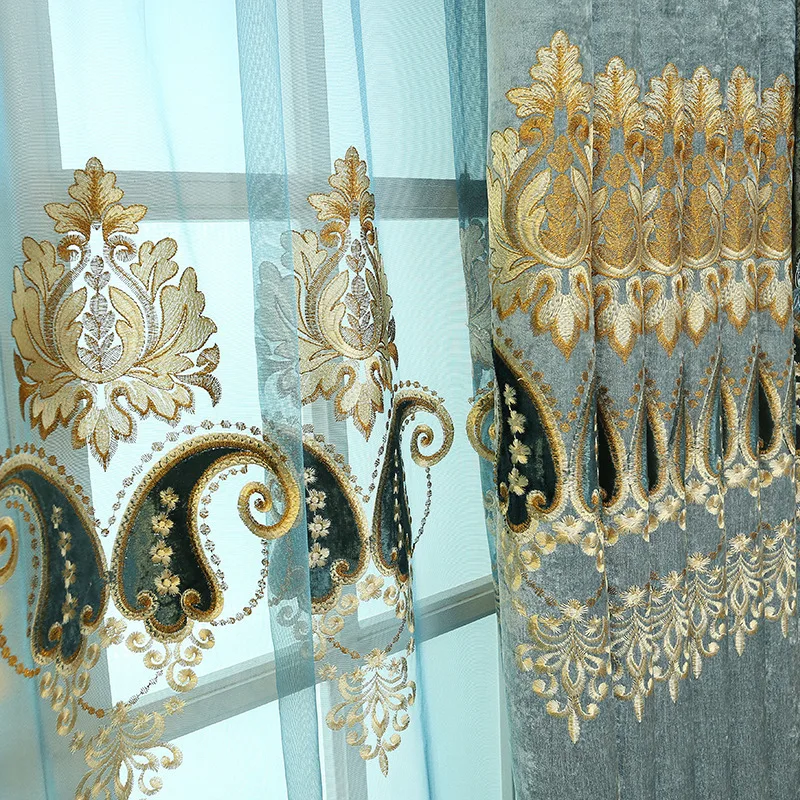 European Luxury Curtains for Living Room Embroidered Chenille Fabric Curtains for Bedroom Kitchen Window Valance Roman Curtain
European Luxury Curtains for Living Room Embroidered Chenille Fabric Curtains for Bedroom Kitchen Window Valance Roman Curtain