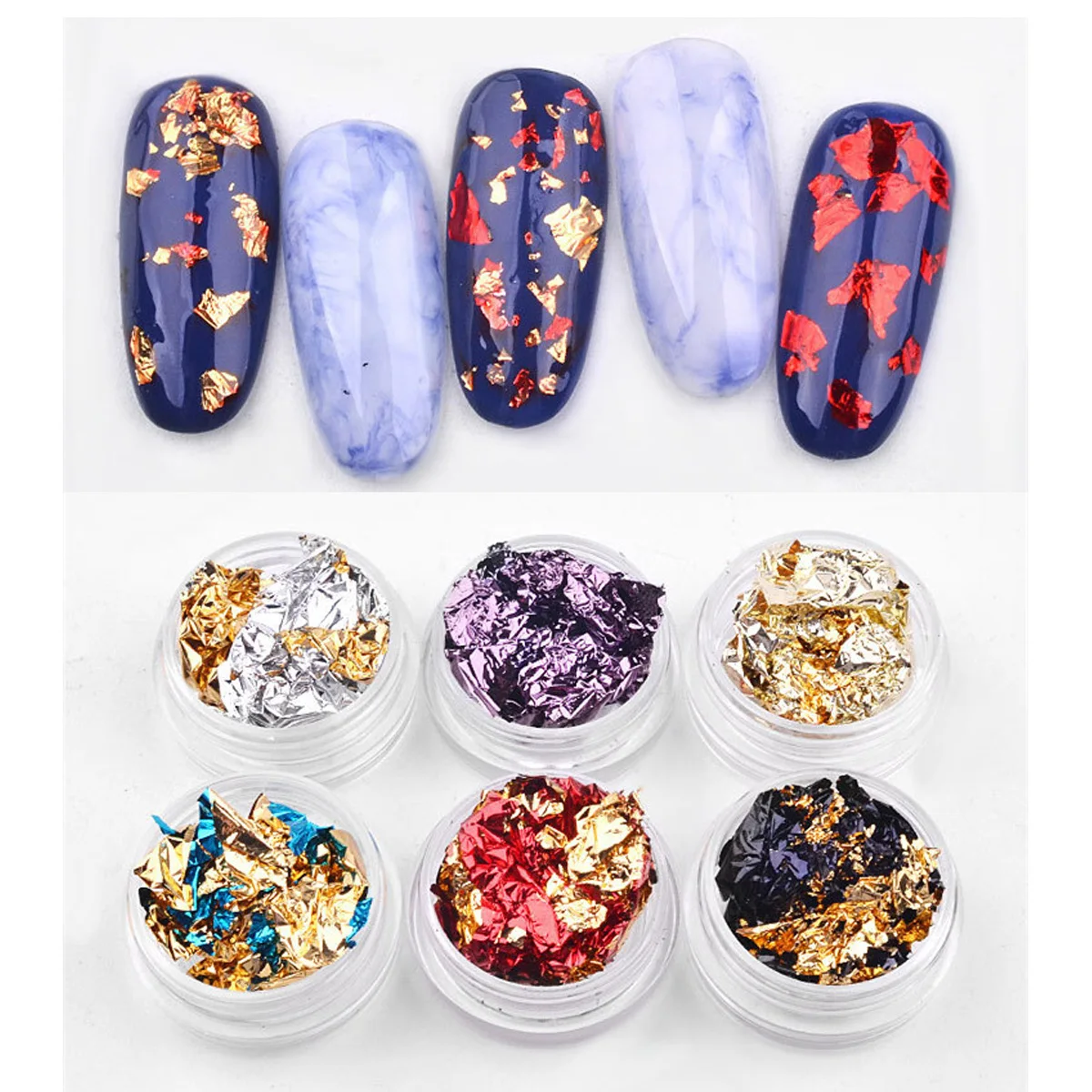 6 Pots Gold Silver Bronze Glitter Nail Foil Sticker Gel Adhesive Glue Transfer Paillette Flake Full Cover Laser Decal Decor
6 Pots Gold Silver Bronze Glitter Nail Foil Sticker Gel Adhesive Glue Transfer Paillette Flake Full Cover Laser Decal Decor