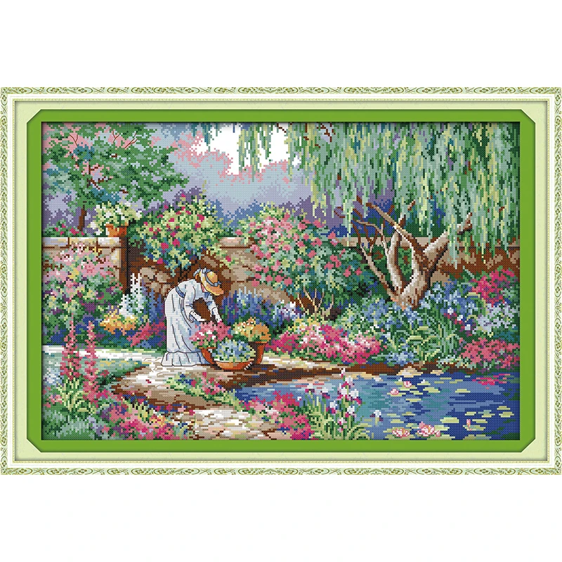 Everlasting Love Christmas Garden Girl Ecological Cotton Chinese Cross Stitch 11CT 14CT Printed DIY Gift Christmas Decorations
Everlasting Love Christmas Garden Girl Ecological Cotton Chinese Cross Stitch 11CT 14CT Printed DIY Gift Christmas Decorations