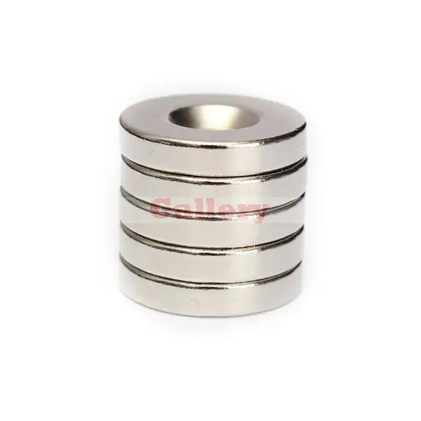 

15 Pcs Lot N50 20mmx4mm Strong Round Countersunk Ring Magnets 5mm Hole Rare Earth Neodymium