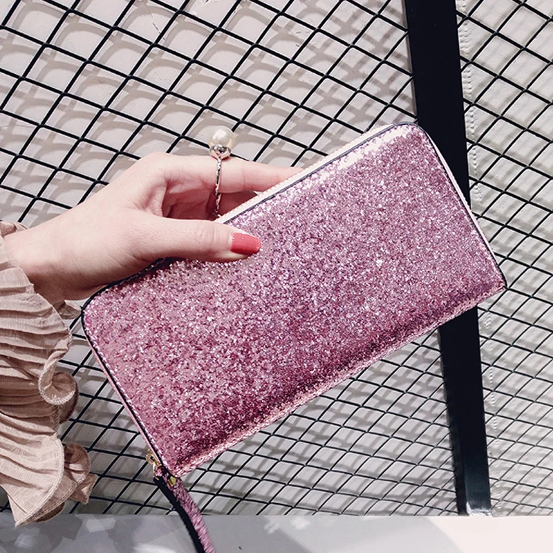 BONAMIE Women Sequined Clutch Wallets Female Blingbling Leather Long Purse Ladies Feminina Purse Card Holder Lady Money Bags
BONAMIE Women Sequined Clutch Wallets Female Blingbling Leather Long Purse Ladies Feminina Purse Card Holder Lady Money Bags