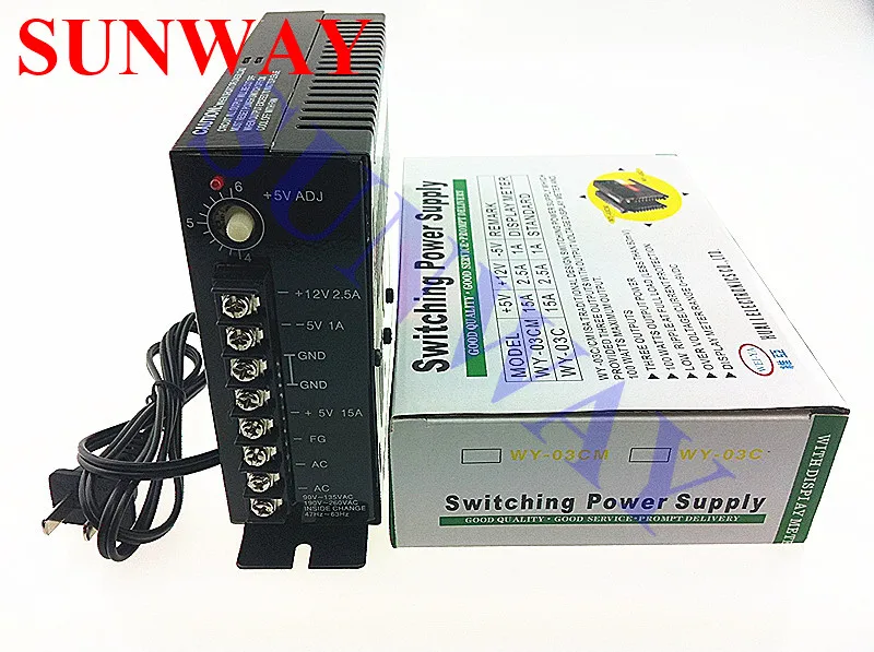 110/220V 5V 15A/12V2.5A/-5V 1A Original 15A WEIYA Power supply-game accessory for amusement machine/arcade game machine
110/220V 5V 15A/12V2.5A/-5V 1A Original 15A WEIYA Power supply-game accessory for amusement machine/arcade game machine