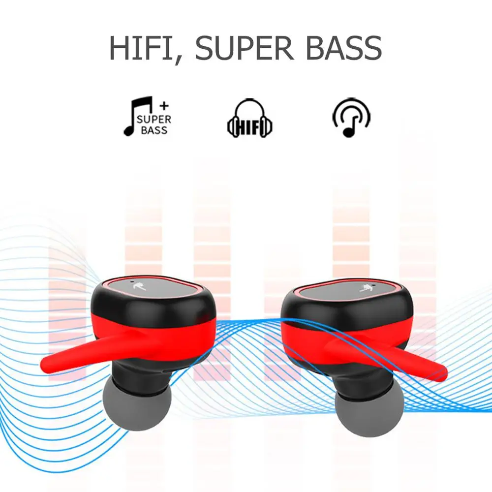TWS Wireless Earbuds V4.2 Bluetooth Earphones Headset Twins Sport Cordless Earphones with Charger Box For iPhone Android Devices
TWS Wireless Earbuds V4.2 Bluetooth Earphones Headset Twins Sport Cordless Earphones with Charger Box For iPhone Android Devices