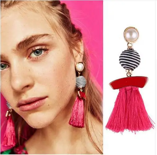 BK Fashion Jewelry Boho Many Color Tassel Earrings Brightness Gold Color Alloy Wide Fringed Drop Earrings Statement
BK Fashion Jewelry Boho Many Color Tassel Earrings Brightness Gold Color Alloy Wide Fringed Drop Earrings Statement