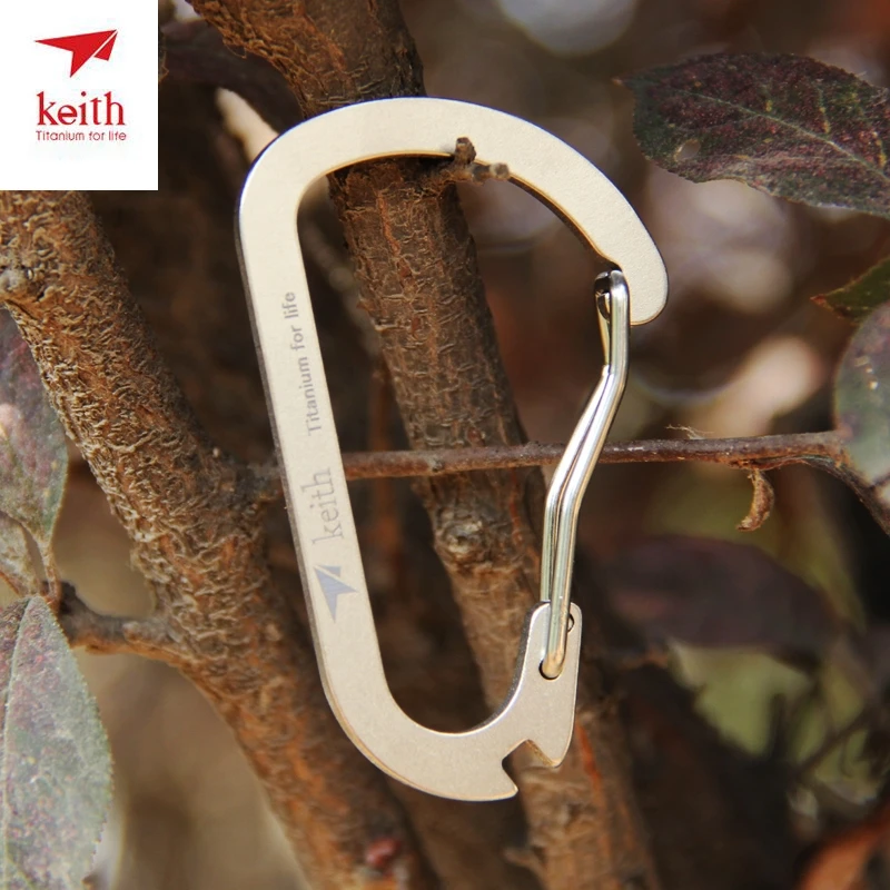 Keith Titanium Carabiner Hook Bicycle Steel Wire Bayonet D-Ring Key Chain Clip Camping Keyring Snap Hook Travel Kit Ti1102
Keith Titanium Carabiner Hook Bicycle Steel Wire Bayonet D-Ring Key Chain Clip Camping Keyring Snap Hook Travel Kit Ti1102