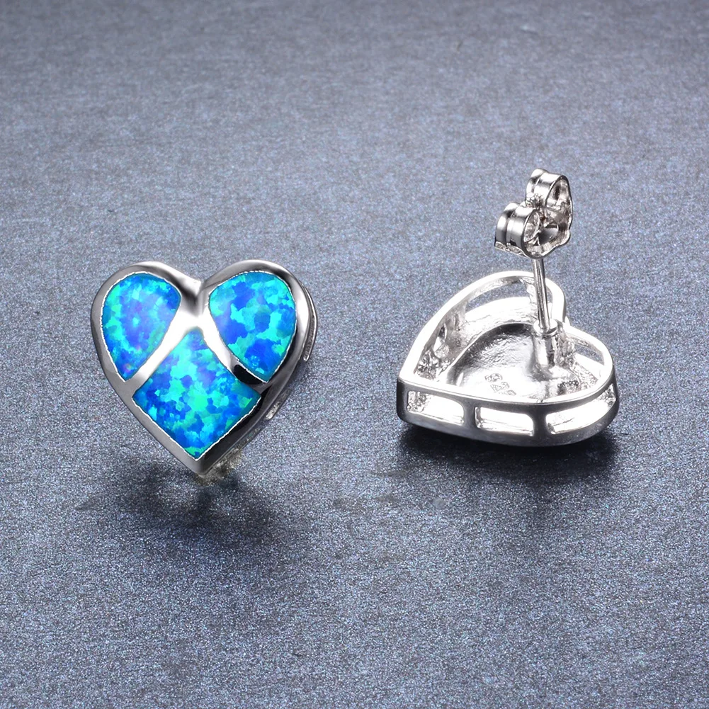 UFOORO heart White Blue Fire Opal Earrings for Women fashion Jewelry Cute Earrings Gift girlfriends
UFOORO heart White Blue Fire Opal Earrings for Women fashion Jewelry Cute Earrings Gift girlfriends