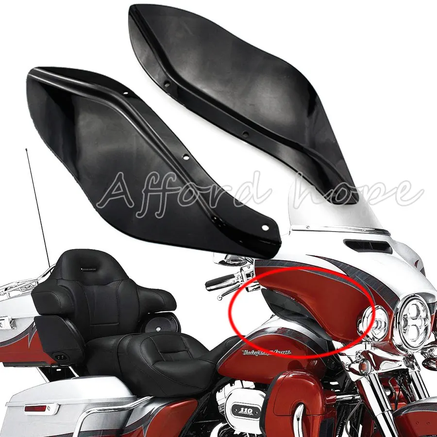 Black Plastic Windscreens Side Air Wing Windshield Wind Deflectors Fits For Harley Davidson Touring FLHR FLHT FLHX 1996-2013
Black Plastic Windscreens Side Air Wing Windshield Wind Deflectors Fits For Harley Davidson Touring FLHR FLHT FLHX 1996-2013