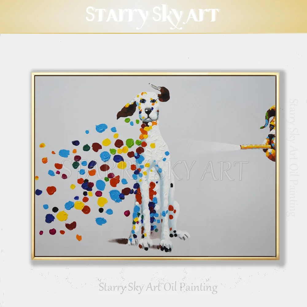 Cheap Price Hand-painted High Quality Animal Dalmatian Dog Oil Painting on Canvas Beautiful Wall Art Funny Dots Dog Oil Painting
Cheap Price Hand-painted High Quality Animal Dalmatian Dog Oil Painting on Canvas Beautiful Wall Art Funny Dots Dog Oil Painting