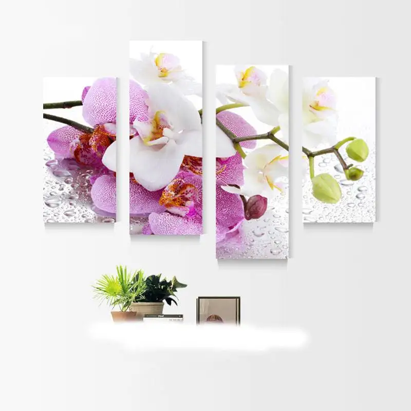 Flower Picture 4 Panel Oil Painting Flowers Picture Modern Cuadros Decoraction Wall Picture For Living Room Hd Prints Unframed
Flower Picture 4 Panel Oil Painting Flowers Picture Modern Cuadros Decoraction Wall Picture For Living Room Hd Prints Unframed