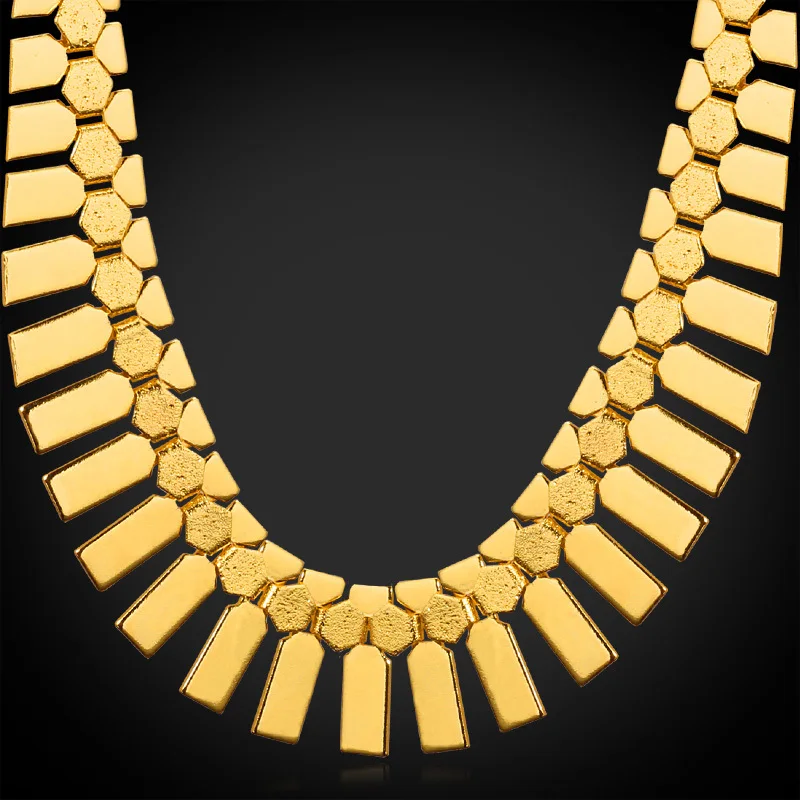 Kpop African Chunky Necklace Brand New Fashion Novelty yellow Gold/Silver Color Jewelry For Men High Quality Christmas Gift N606
Kpop African Chunky Necklace Brand New Fashion Novelty yellow Gold/Silver Color Jewelry For Men High Quality Christmas Gift N606
