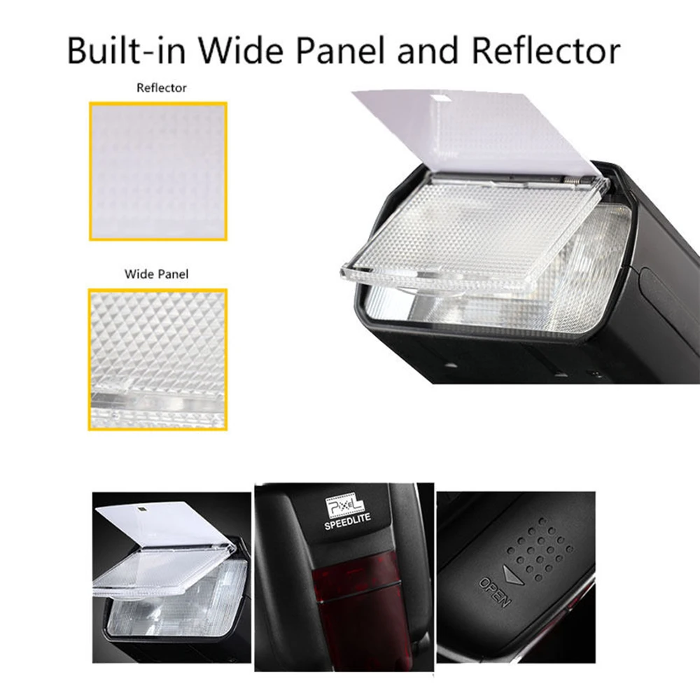 Беспроводная вспышка Pixel X800C PRO Speedlite E-TTL FSK 2 4 ГГц Высокоскоростная синхронизация с