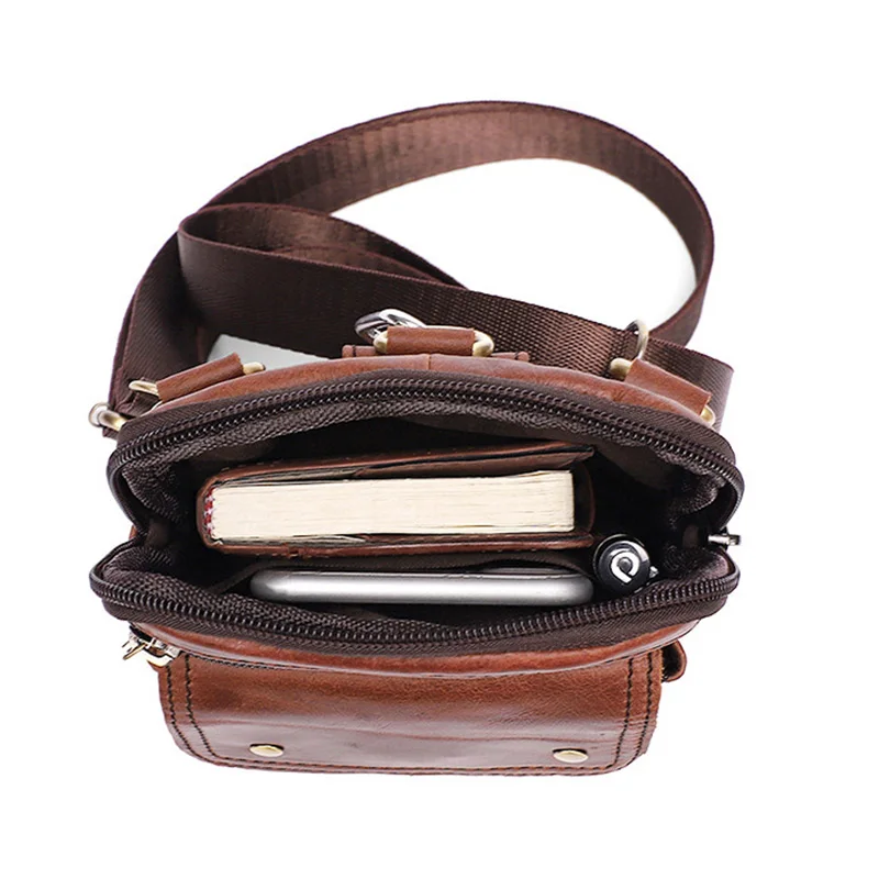 Genuine Leather Waist Bag Vintage men Cow leather Waist Packs Travel Belt Wallets Multifunction Casual Shoulder Mobile phone bag
Genuine Leather Waist Bag Vintage men Cow leather Waist Packs Travel Belt Wallets Multifunction Casual Shoulder Mobile phone bag