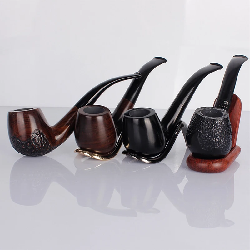 Lobular Ebony Smoking Pipe 9mm Filter Pipe Classic Wood Tobacco Pipe Mouthpiece Smoke Smoking Accessories
Lobular Ebony Smoking Pipe 9mm Filter Pipe Classic Wood Tobacco Pipe Mouthpiece Smoke Smoking Accessories