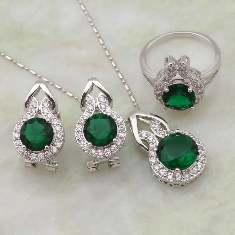 Fashion Jewelry Sets Green Ston Silver Color Plated Pendant /Ring /Earrings Jewelry Set For Women AS029
Fashion Jewelry Sets Green Ston Silver Color Plated Pendant /Ring /Earrings Jewelry Set For Women AS029