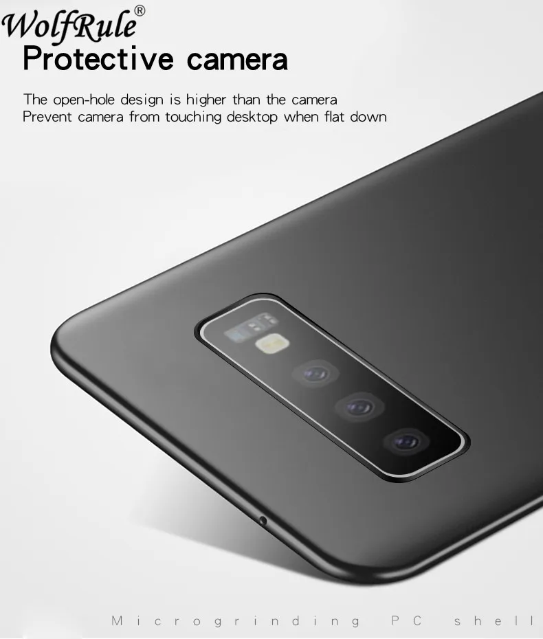Чехол для Samsung Galaxy S10 Plus тонкий гладкий Чехол-бампер задней панели телефона чехол