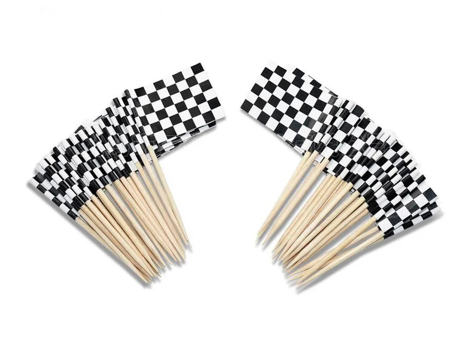 free shipping Racing Flag 500Pcs Paper Food Picks Dinner Cake Toothpicks Cupcake Toppers Decoration Fruit Cocktail Sticks
free shipping Racing Flag 500Pcs Paper Food Picks Dinner Cake Toothpicks Cupcake Toppers Decoration Fruit Cocktail Sticks