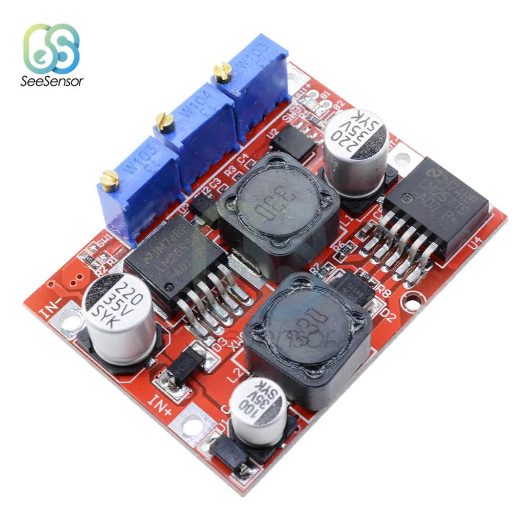 LM2596 LM2577 DC-DC Step Down Module, автоматические солнечные панели, повышающий понижающий преобразователь напряжения, неизолированная плата постоянног...
LM2596 LM2577 DC-DC Step Down Module, автоматические солнечные панели, повышающий понижающий преобразователь напряжения, неизолированная плата постоянног...