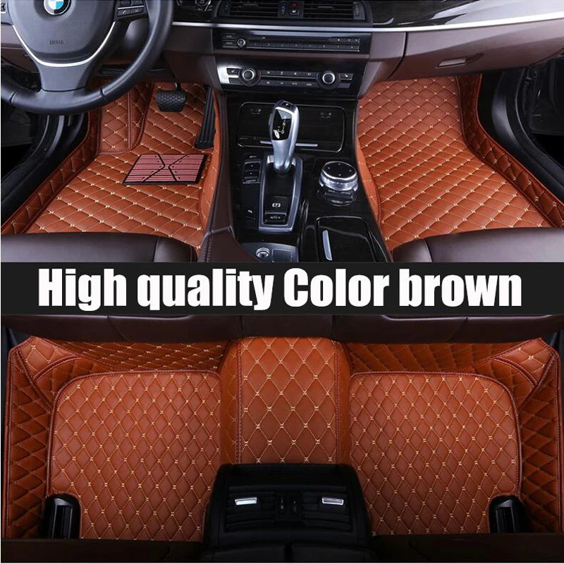 

Custom LHD/RHD Leather Car Floor Mats For BMW X5 G05 2018-NOW Year All Weather Full Cover Carpet Rugs Liners