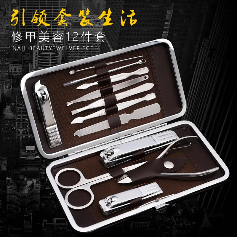 12 Pcs Stainless Steel scissor Clipper Cutter Trimmer Ear Pick Grooming Kit Manicure Pedicure Tools Set with Case for
12 Pcs Stainless Steel scissor Clipper Cutter Trimmer Ear Pick Grooming Kit Manicure Pedicure Tools Set with Case for