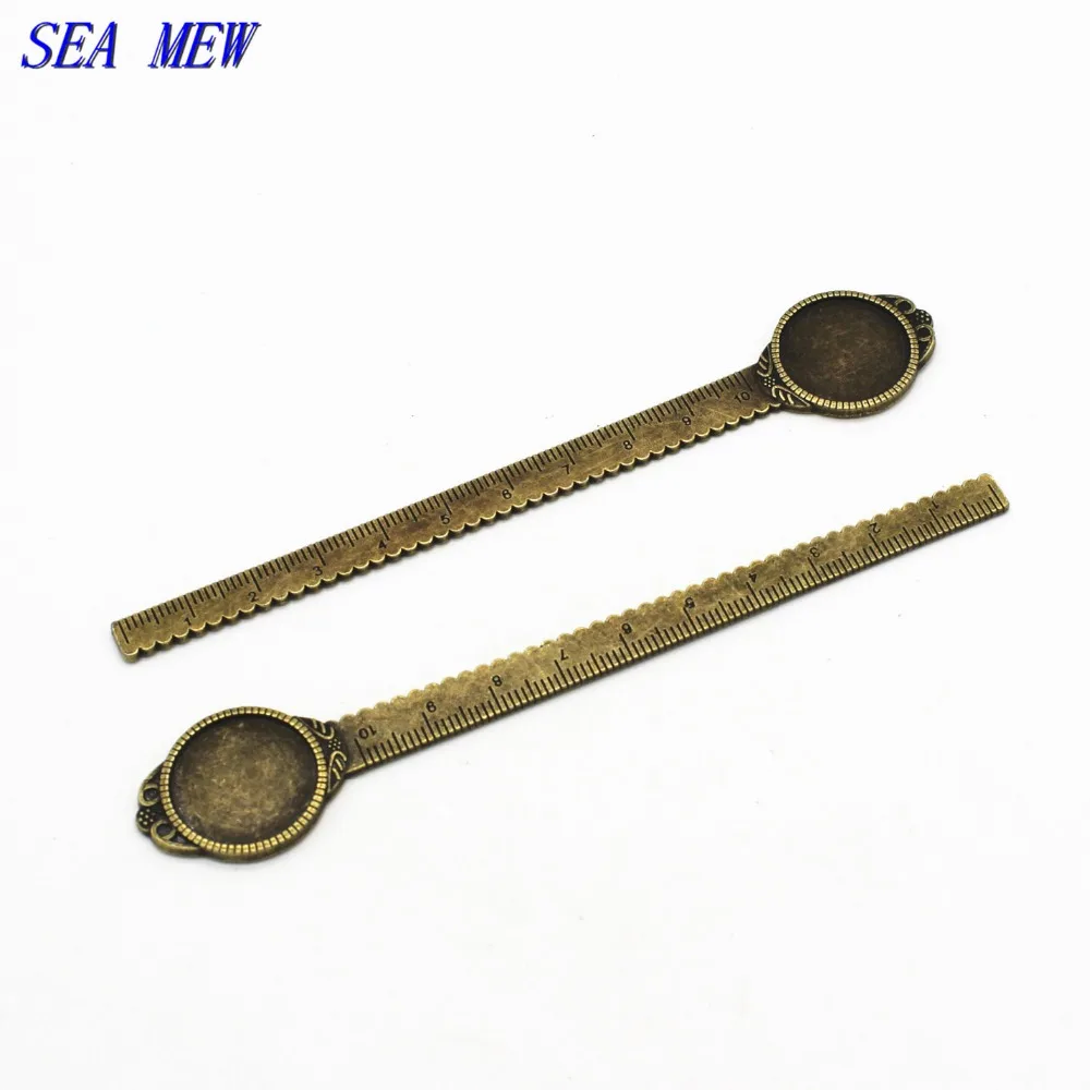 SEA MEW Inner 20mm 25*18mm Size Vintage Style Bookmark Base Settings Antique Bronze Silver-Color Bookmark For Jewelry Making
SEA MEW Inner 20mm 25*18mm Size Vintage Style Bookmark Base Settings Antique Bronze Silver-Color Bookmark For Jewelry Making