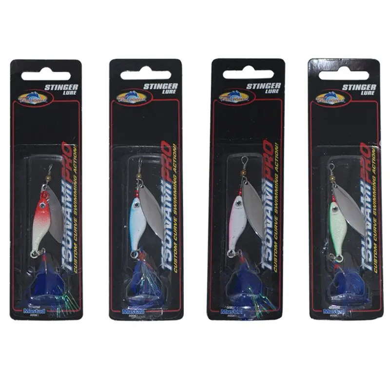 4pcs/Lot Metal Spinner Bait Treble Hooks 6.5cm/10g Spoons Bass Lures Carp Fly Fishing Lure Isca Artificial Fishing Tackle Pesca
4pcs/Lot Metal Spinner Bait Treble Hooks 6.5cm/10g Spoons Bass Lures Carp Fly Fishing Lure Isca Artificial Fishing Tackle Pesca