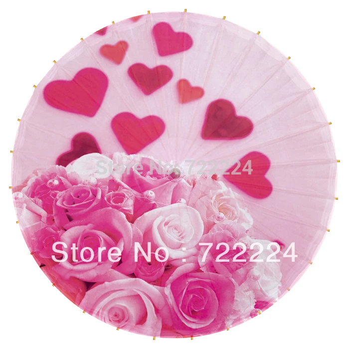 Free shipping Dia 50cm chinese handmade craft umbrella rose and heart for lovers waterproof oiled paper umbrella as gift
Free shipping Dia 50cm chinese handmade craft umbrella rose and heart for lovers waterproof oiled paper umbrella as gift