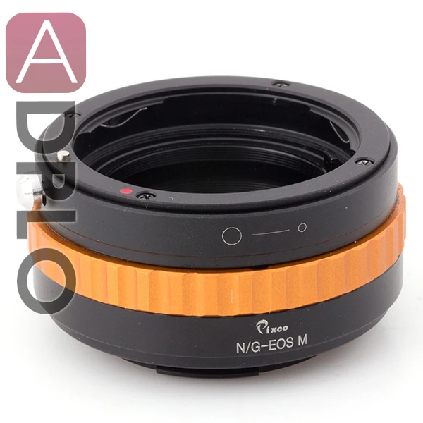 PRO Встроенный адаптер для объектива с регулировкой Радужки подходит Nikon F Mount G