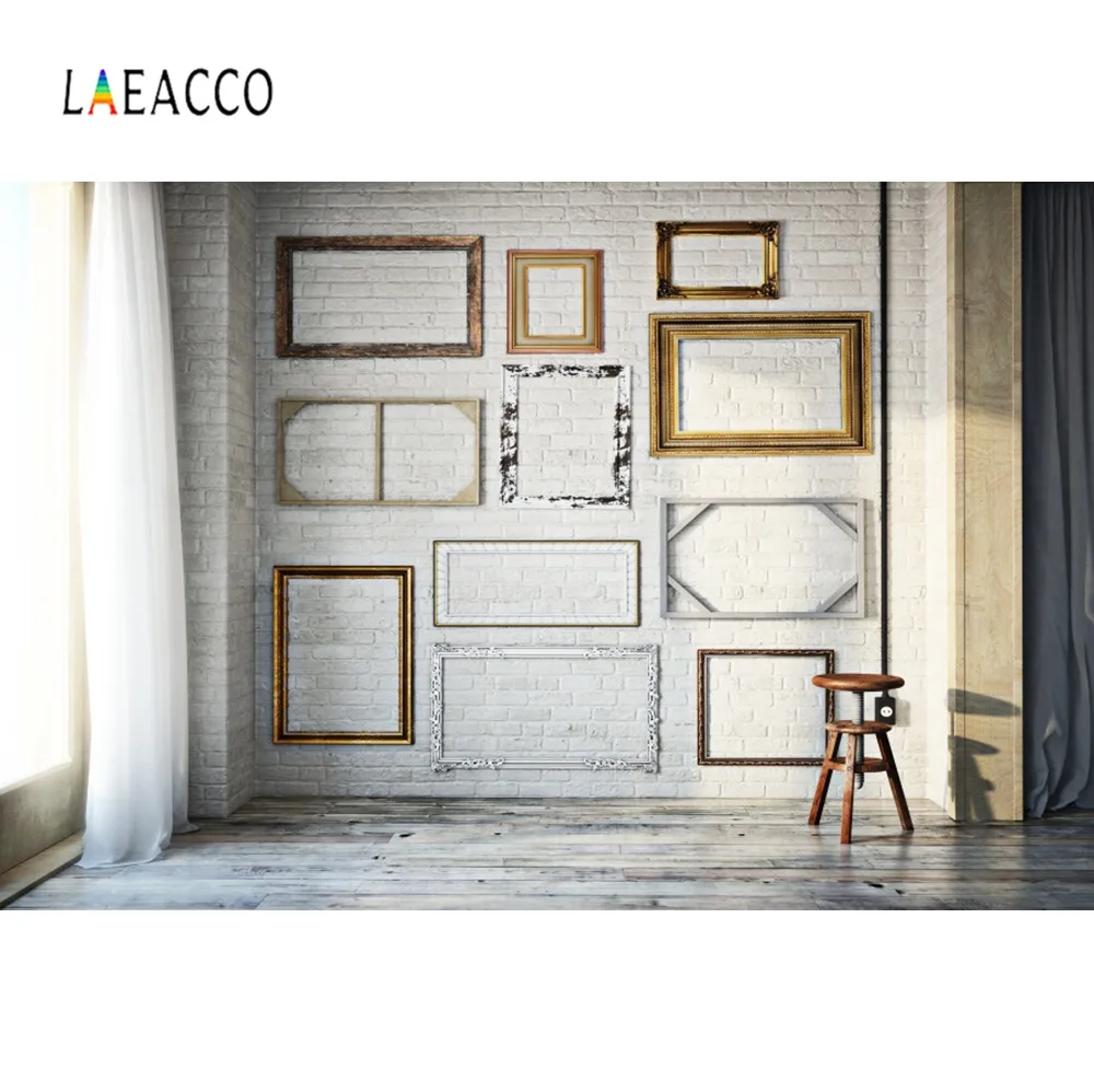 Laeacco Living Room Gray Brick Wall Wooden Frame Window Curtain Portrait Interior Photographic Backdrops Background Photo Studio
Laeacco Living Room Gray Brick Wall Wooden Frame Window Curtain Portrait Interior Photographic Backdrops Background Photo Studio