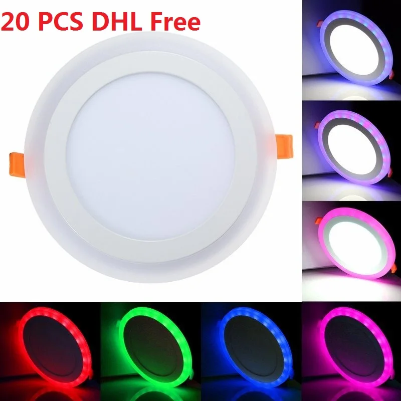 20pcs Hot sales colorful LED Panel Downlight 6W- 24W RGB Panel Light AC85-265V Recessed Ceiling Lamp Round led downlight
20pcs Hot sales colorful LED Panel Downlight 6W- 24W RGB Panel Light AC85-265V Recessed Ceiling Lamp Round led downlight