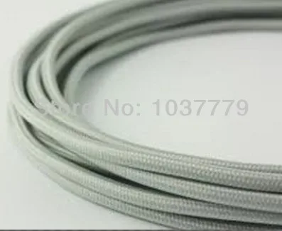 30meters/lot light grey color vintage twist textile cable double-pole cord with fabric cover
30meters/lot light grey color vintage twist textile cable double-pole cord with fabric cover