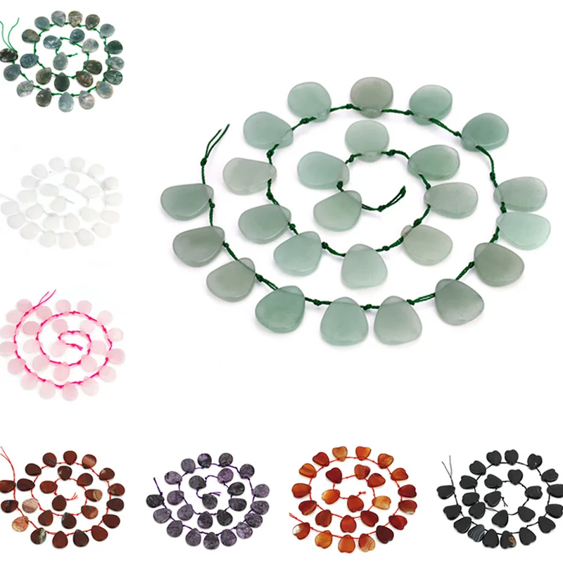24pcs Natural Stone Water Drop Transverse Bore Beads For Necklace Bracelet 13.5*18mm Loose Spacer Beads Jewelry Making F5135
24pcs Natural Stone Water Drop Transverse Bore Beads For Necklace Bracelet 13.5*18mm Loose Spacer Beads Jewelry Making F5135