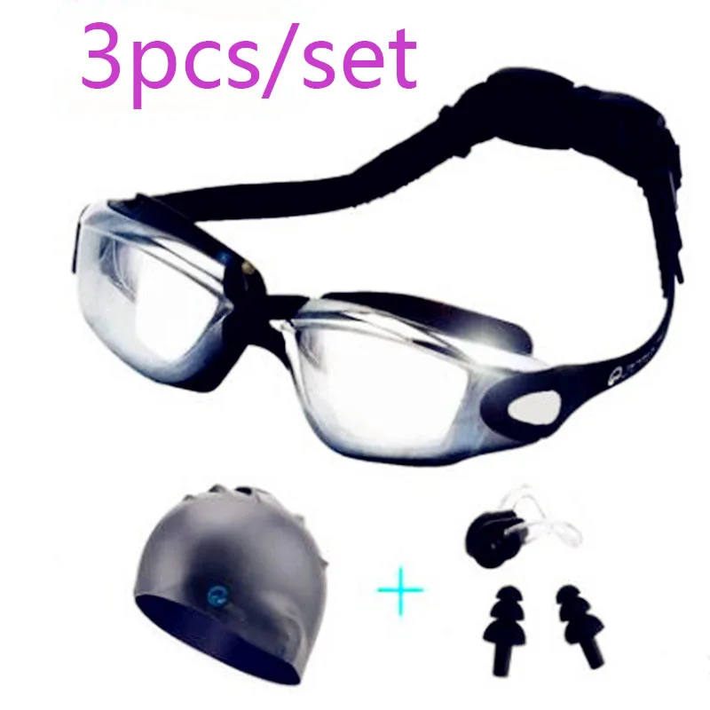 Adult Professional Swimming goggles men arena diopter Swim Eyewear anti fog swimming glasses Earplugs Swimming cap 3pcs/set
Adult Professional Swimming goggles men arena diopter Swim Eyewear anti fog swimming glasses Earplugs Swimming cap 3pcs/set