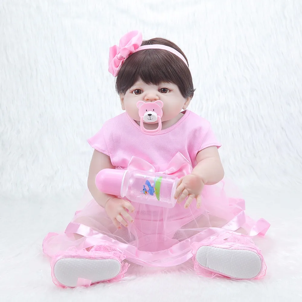 Forrsdor 57cm Popular Victoria rooted black hair Lifelike Baby girl birthday gift full silicone Bonecas Bebe Reborn dolls
Forrsdor 57cm Popular Victoria rooted black hair Lifelike Baby girl birthday gift full silicone Bonecas Bebe Reborn dolls