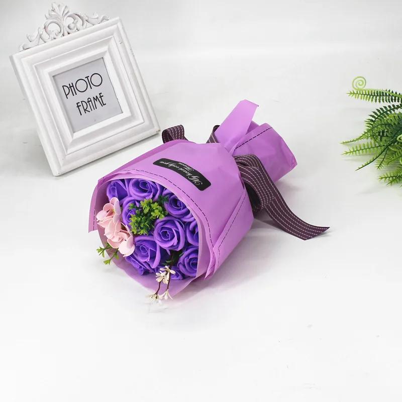 European Style 11 Pcs Soap Rose Artificial Flowers Wedding Flower Bouquet Handmade Bride Holding Flower Bridal Bride Bouquets
European Style 11 Pcs Soap Rose Artificial Flowers Wedding Flower Bouquet Handmade Bride Holding Flower Bridal Bride Bouquets
