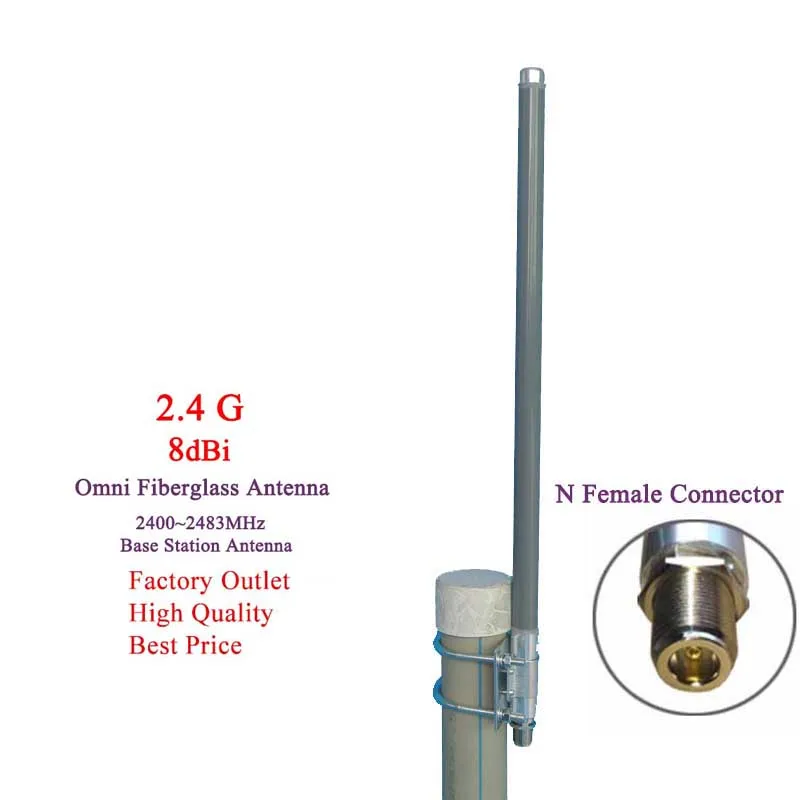 2.4g wifi antenna omni antenna fiberglass antenna 8dBi 2.4g wireless router fiberglass base antenna video monitor N female
2.4g wifi antenna omni antenna fiberglass antenna 8dBi 2.4g wireless router fiberglass base antenna video monitor N female